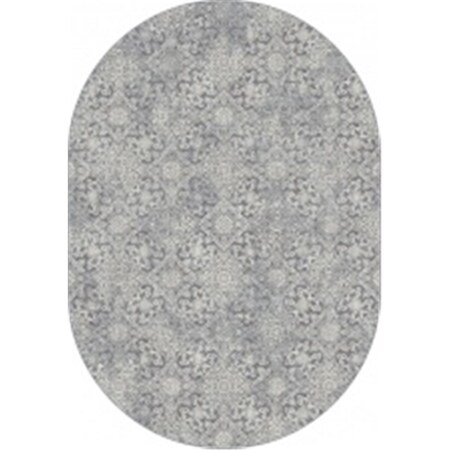 Dynamic Rugs Ancient Garden Oval Rugs, Light Blue - 2.7 x 4.7 in. ANOV35571624666